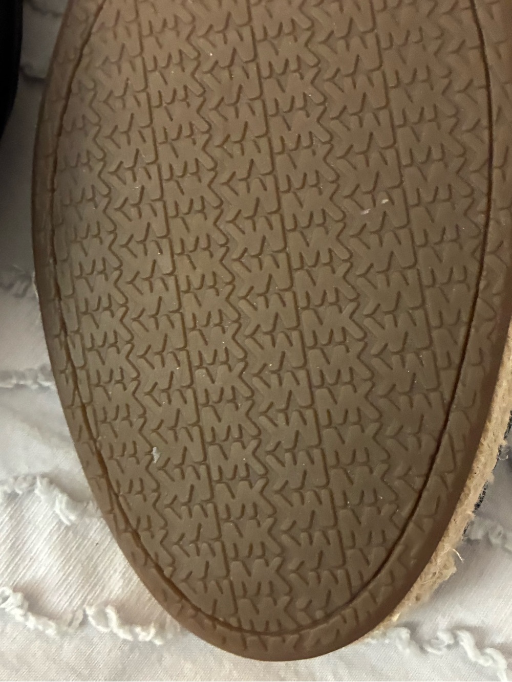 Michael Kors Dylyn Espadrille Size 10 M Black Leather Upper Flat Women’s Shoes - Picture 5 of 8